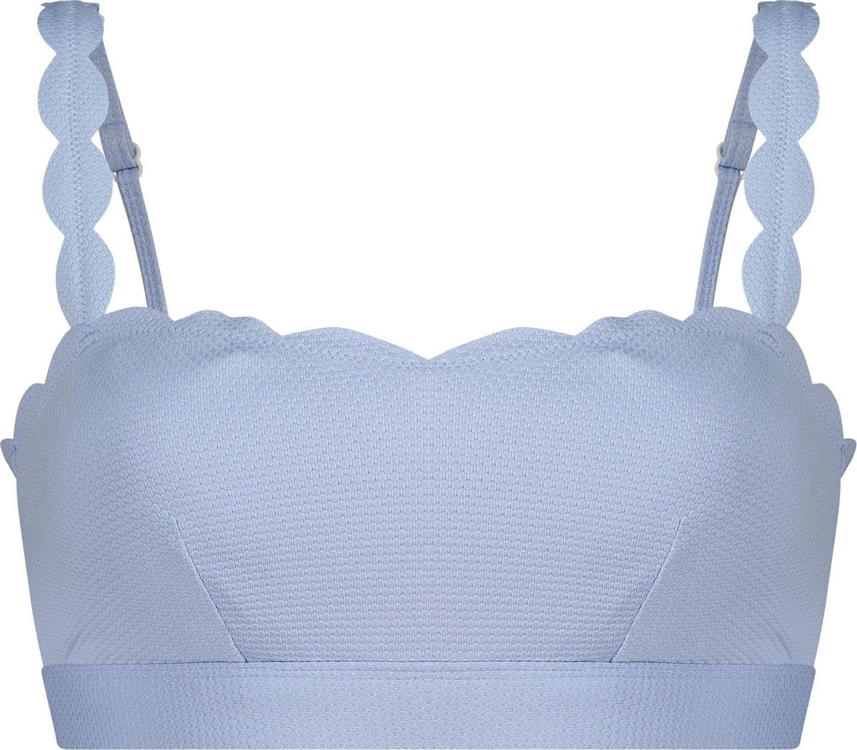 Hunkemöller Dames Crop top Scallop - maat S