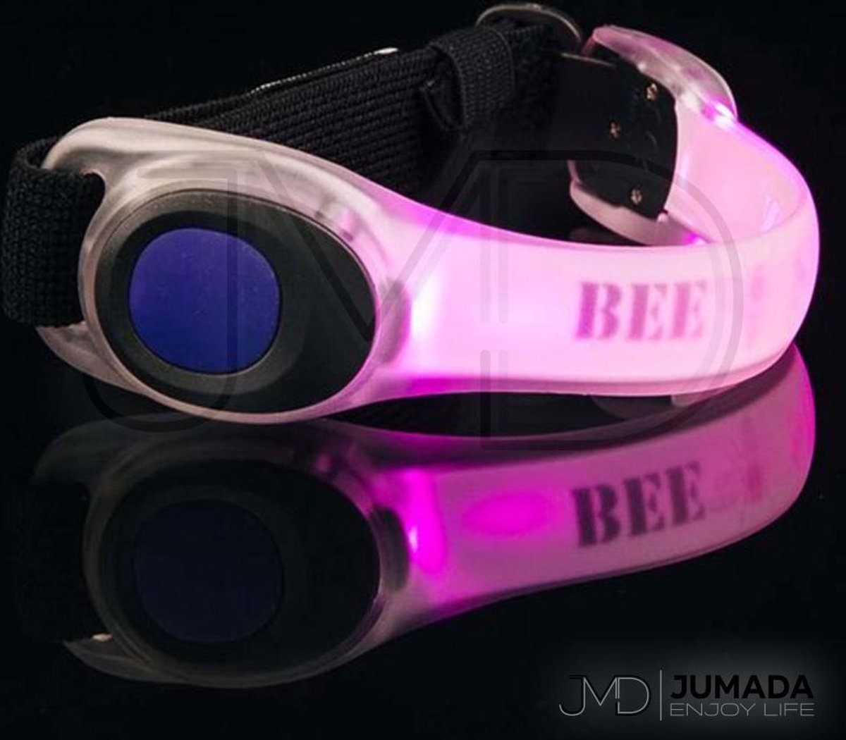 LED Veiligheidsarmband - Safety Band - Sportarmband - Hardloopband - Roze