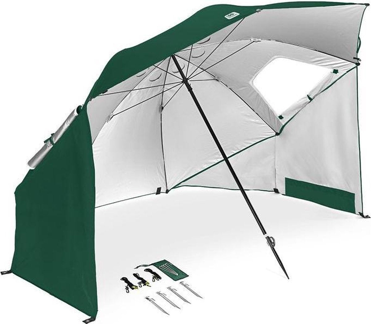 Merah Strandtent - Parasol- Windscherm - Strandparasol - Groen