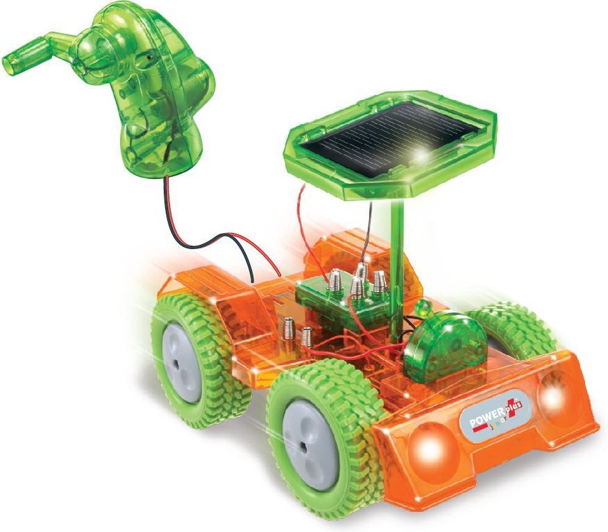 POWERplus Grasshopper Educatief Speelgoed | dynamo en solar speelgoed auto | STEM speelgoed