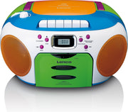 Lenco SCD-971 - Draagbare FM radio CD/Cassette speler - Kids