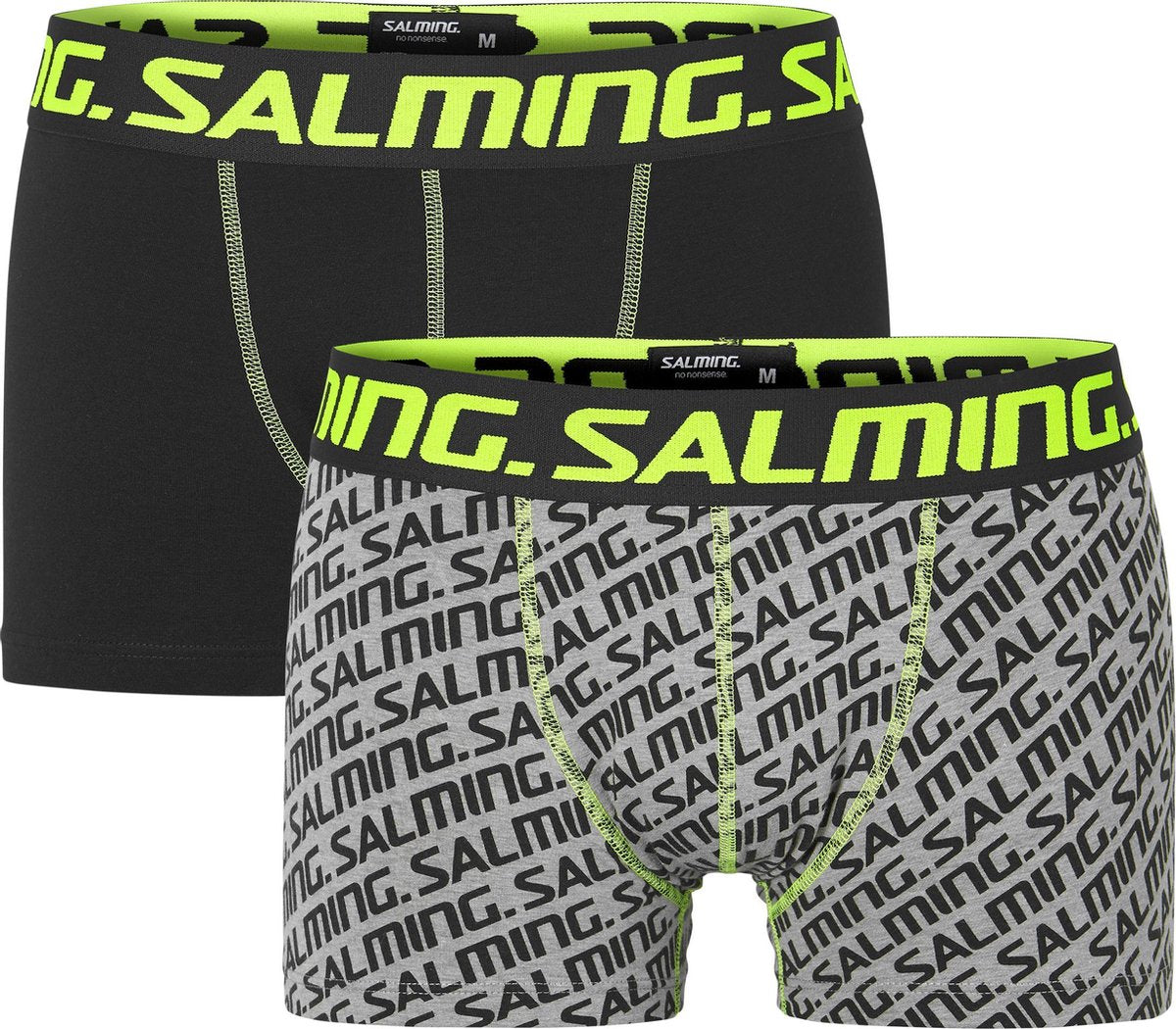 De beste boxershorts- Salming- boxershort heren-sport- 2 stuks- maat S-zwart/grijs-everlasting