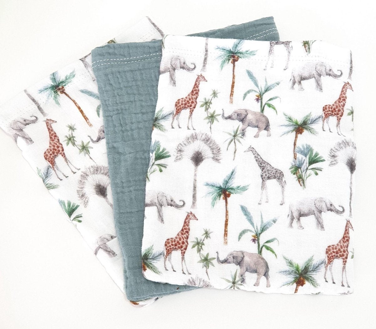 RiFresh - hydrofiele washandjes - set van 3 - jungle