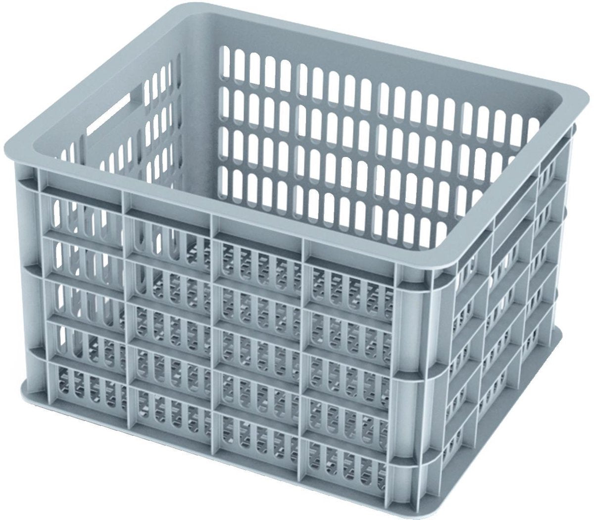 Basil Crate M Fietskrat - Silver Cloud - 33 Liter