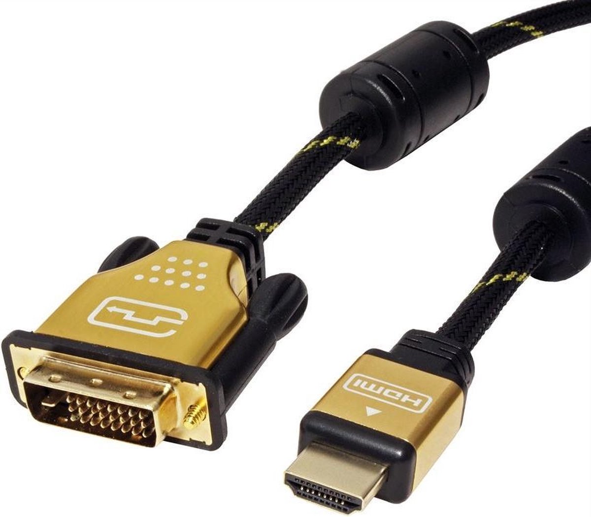 ROLINE 11885891 2m HDMI Type A (Standard) DVI-D Zwart