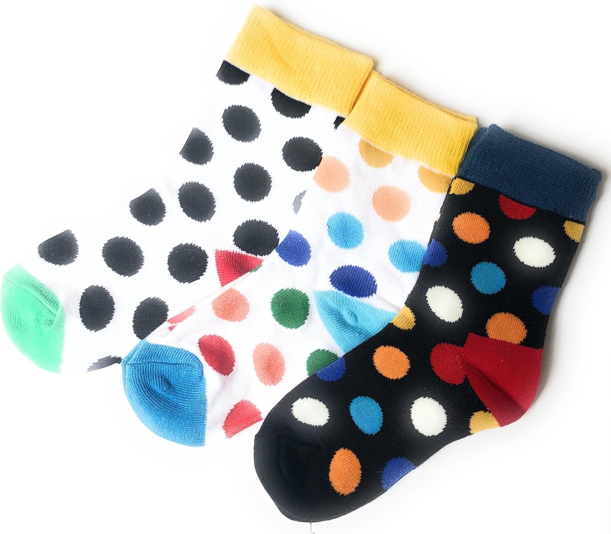 Hipperboo® - The Kids - Kindersokken - 3 paar - 1-2 jaar oud - Maat 20-24 - Stippen