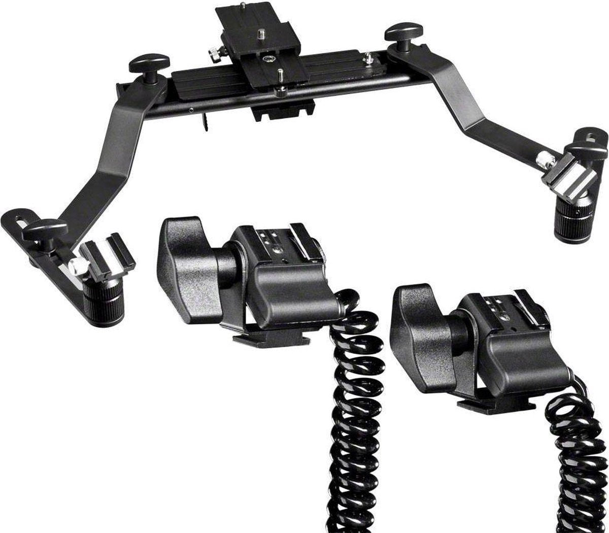 walimex Macro Flits Rail Pro met Y kabel voor Olympus.