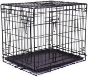 M-Pets 2-deurs Draadkooi- honden bench- zwart XXL 122x76x84cm