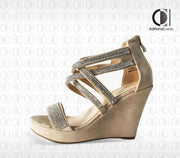 Sandalen op Sleehak - Sonrisa - Dames - Maat 36 - YD-9988-9 - BEIGE