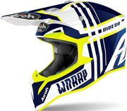 Airoh Wraap Broken Blue Gloss Full Face Helmet S