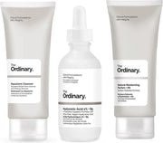 The Ordinary verzorgingsset - Squalane Cleanser 150 ml - Hyaluronic Acid 2% + B5 Supersize Serum 60ml - Natural Moisturizing Factors + HA 100 ml - Effectieve formules - Intense hydratatie
