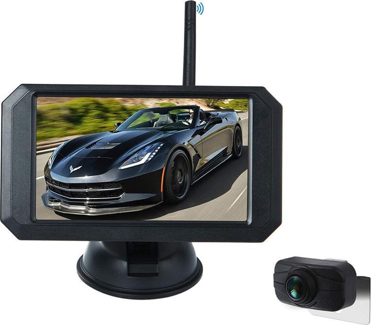 Pora - Draadloze Achteruitrijcamera Van Hoge Kwaliteit - 5 Inch Digitale Achteruit rijcamera - 2 Kanaals