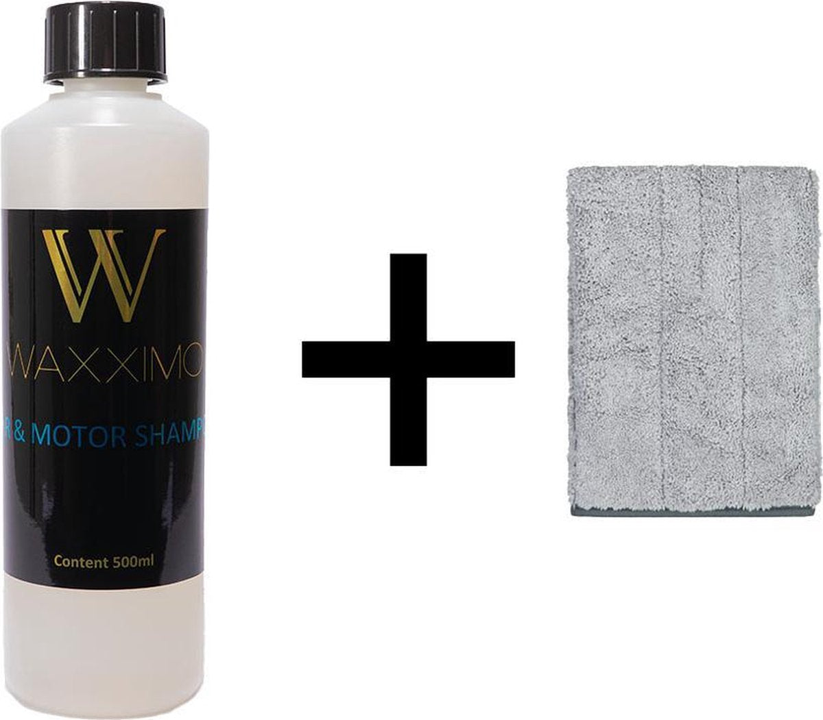 Waxximo COMBIDEAL car en motor shampoo met washandschoen - Autoshampoo - Motor shampoo - Auto wassen - Auto Shampoo -  Wash mitt