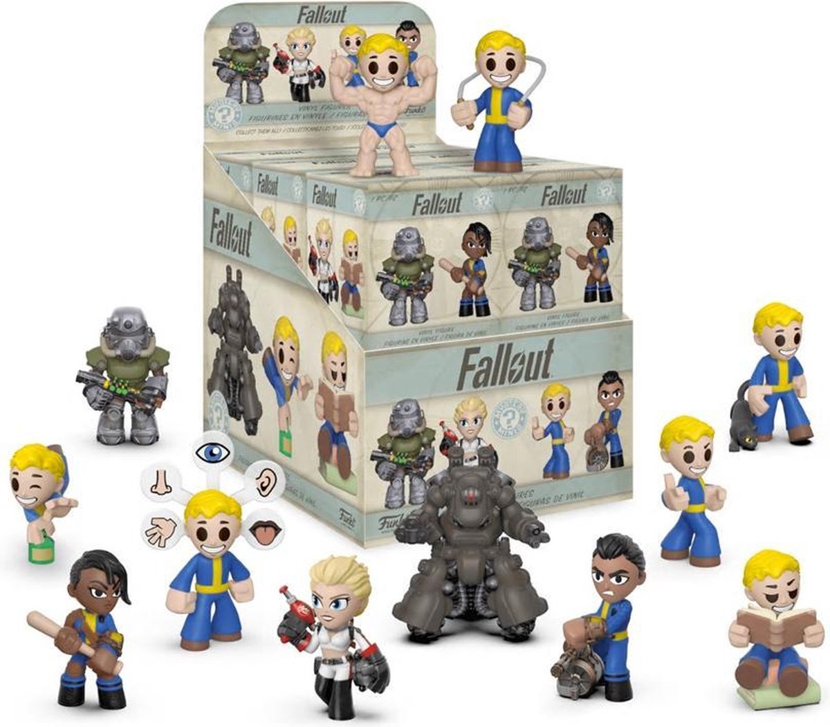 1 doosje/poppetje Funko Mystery Minis Fallout Series 2 Vinyl Figure