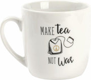 Dresz Mok Make Tea Not War Keramiek 350 Ml Wit