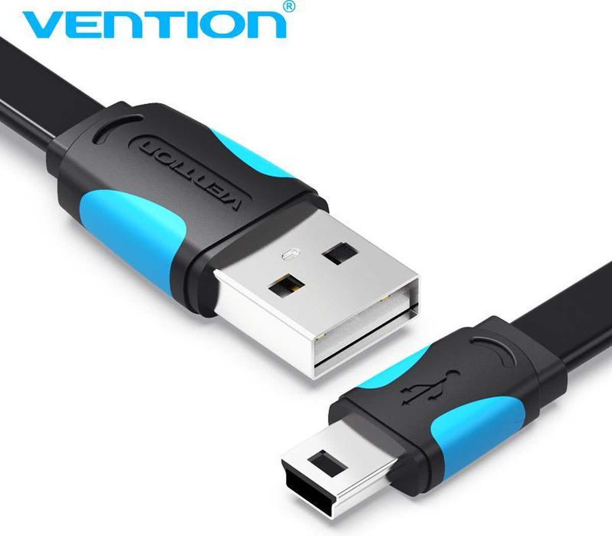 Vention Mini USB 5 Pin naar USB 2.0 kabel 2 Meter