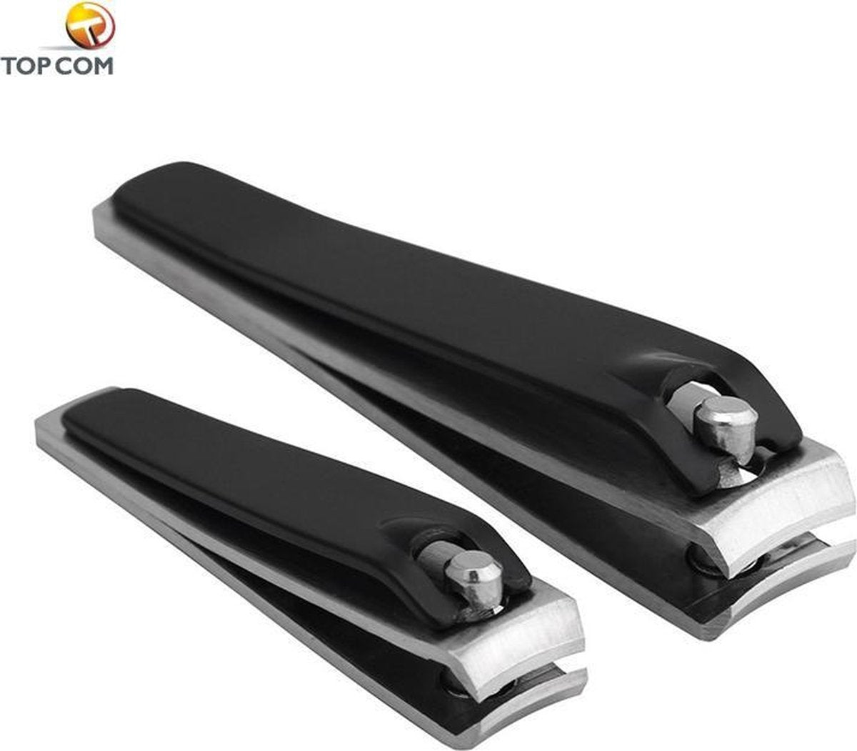Topcom Combo Nagelknipper Set - Zwart met gratis opbergtas