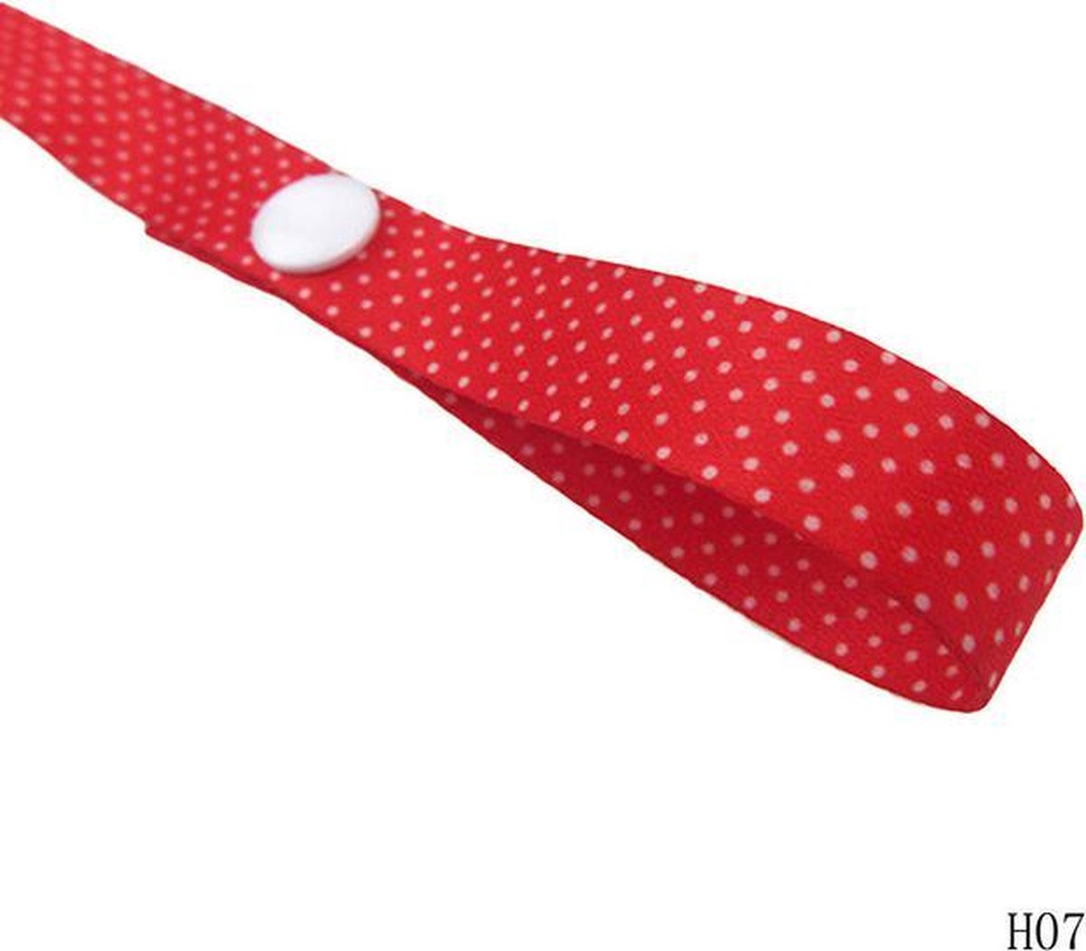 JillyBee - Speelgoedkoord - Speelgoed - Koord - Wandelwagen - Kinderwagen - Wagen - Sterretjes - Rood - Wit