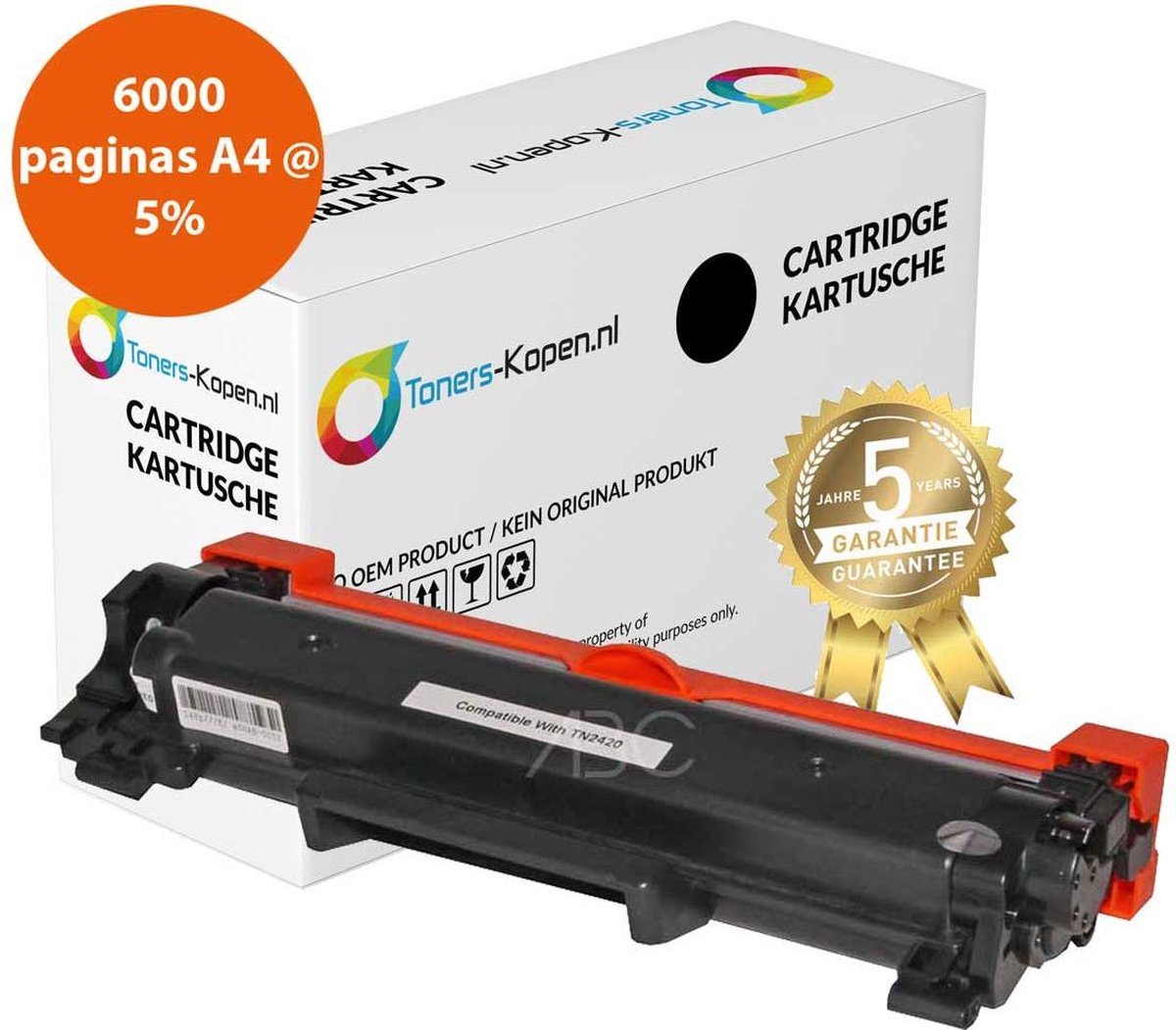 Premium compatibel Toner voor Brother TN-2410 TN-2420 XXL 6000 pagina's Toners-kopen_nl