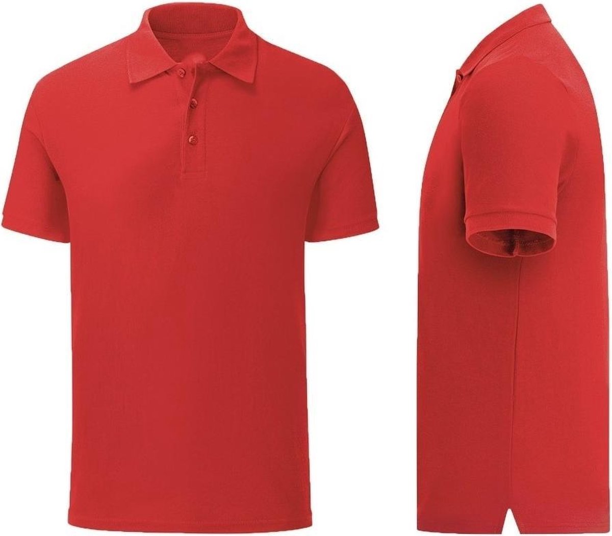 Senvi Getailleerde Polo zacht aanvoelend Kleur rood Maat XXL