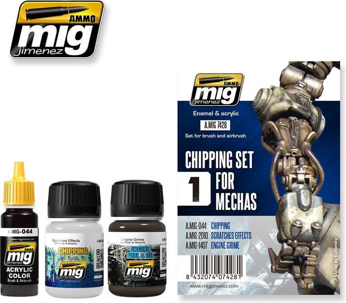 Mig - Chipping Set For Mechas (Mig7428)