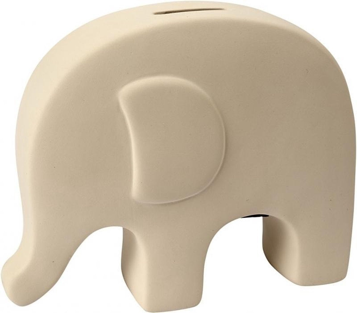 Spaarpot olifant wit klei