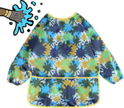 verfschort kinderen - kliederschort blauw - schort voor peuters - schilderschort - knutselschort - creatief kinderen -Blijderij