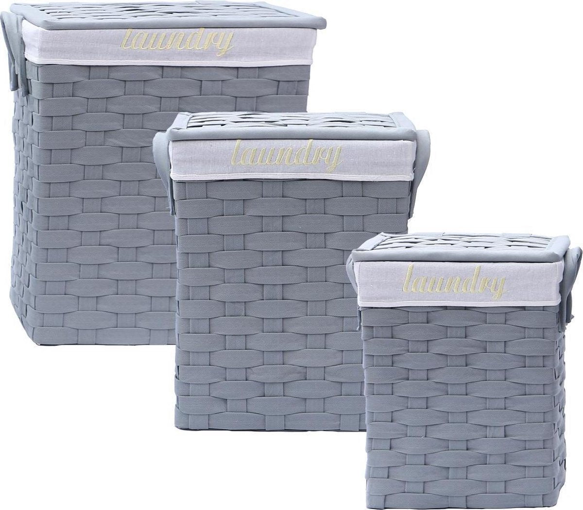 Baytex Wasmanden Set BYT10075 Grijs
