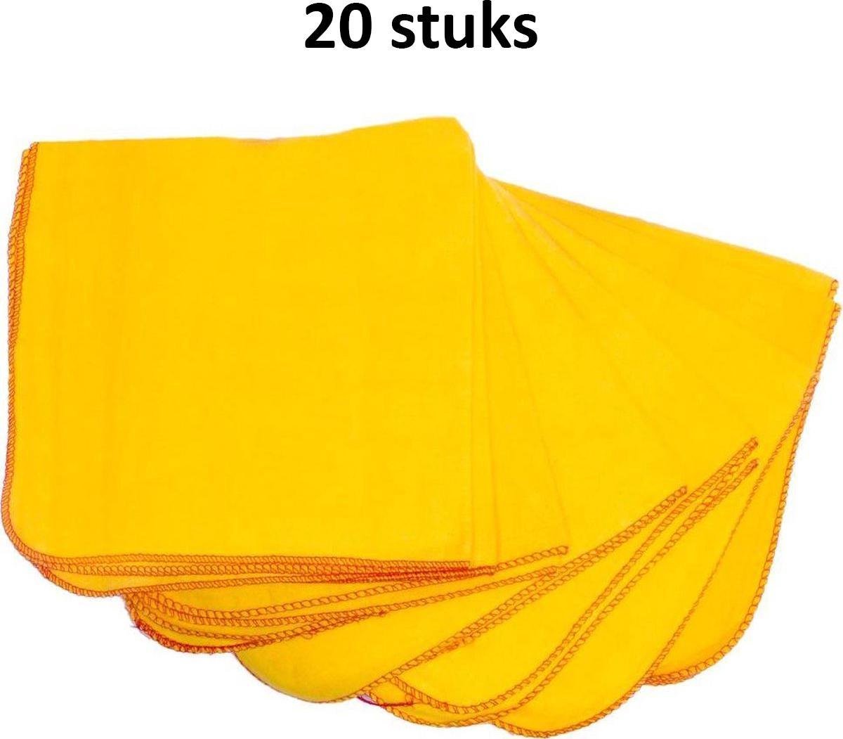 Sorprese - 20 stuks - stofdoeken - 40x50 cm - stofdoek - stofdoeken geel - stofdoekjes