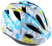 kinderhelm Optimiz - Fietshelm voor kinderen - Kinderfietshelm - Bloemen Wit Blauw Geel - Small 52-56cm - slechts 210gram