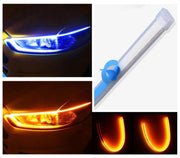 DRL LED Strip - Auto dagrijverlichting met richtingaanwijzer -- 30cm -- Deep Blue -- Koplamp Led Strip