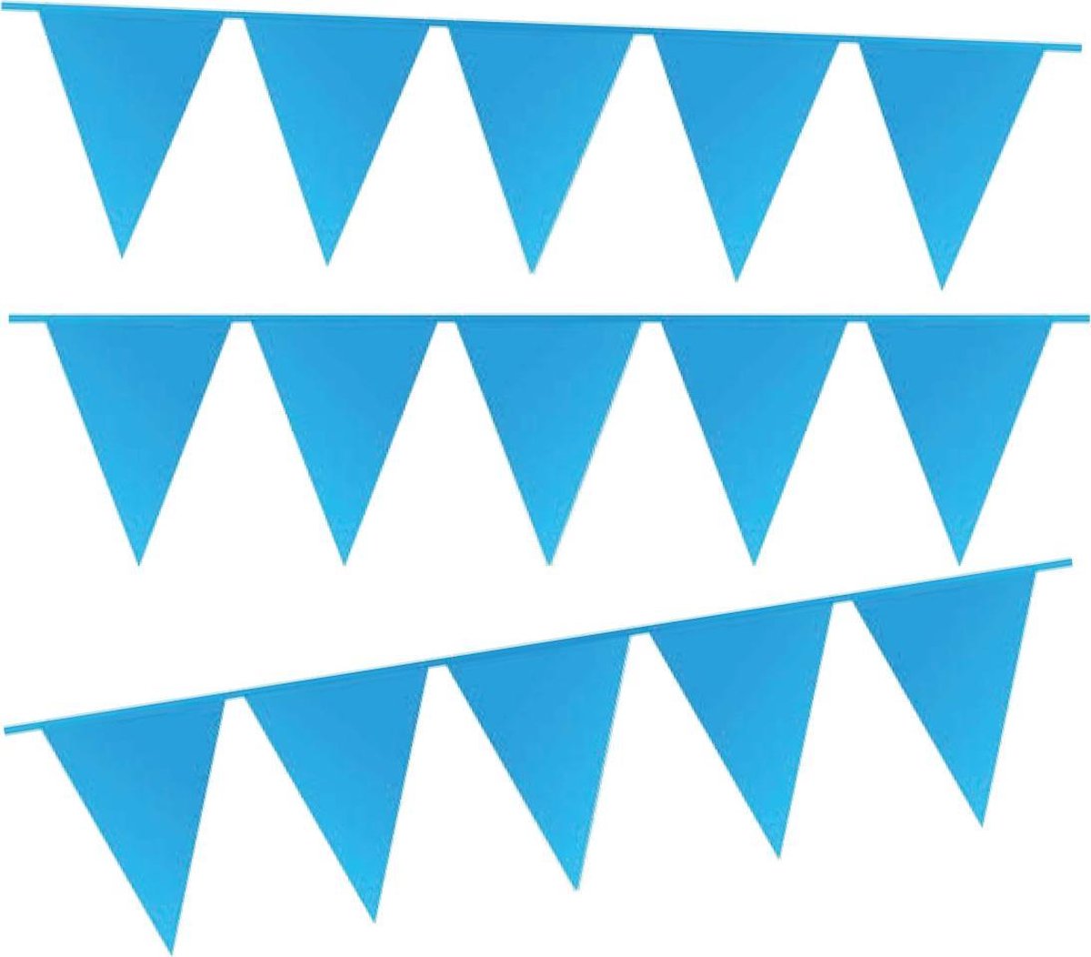 e-Carnavalskleding.nl Vlaggenlijn midden blauw | midden blauwe slinger 10 meter