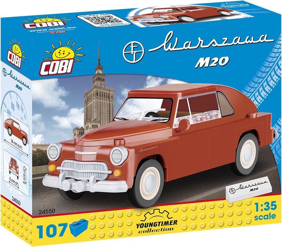 Cobi 107 Pcs Warszawa M20 - Constructiespeelgoed - Modelbouw - Klassieke auto