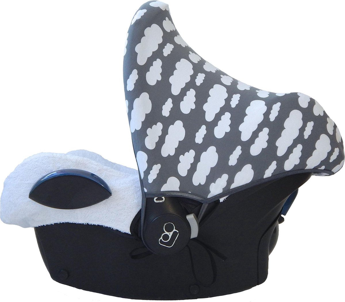 Wallabiezzz - Maxi Cosi Autostoel Zonnekap -  Wolk Grijs