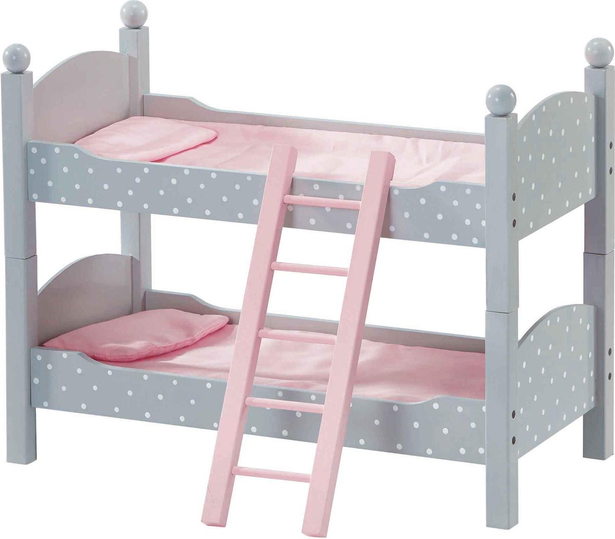 Grijs poppenstapelbed Olivia's World TD-0095AG