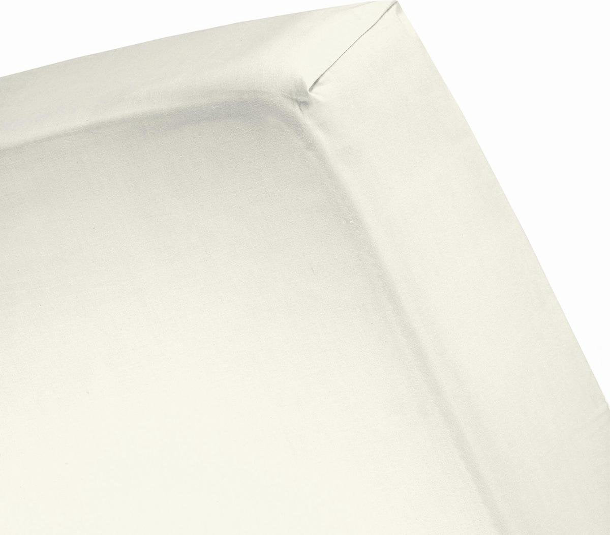 Damai - Hoeslaken (tot 15 cm) - Katoen - 60 x 120 cm - Cream