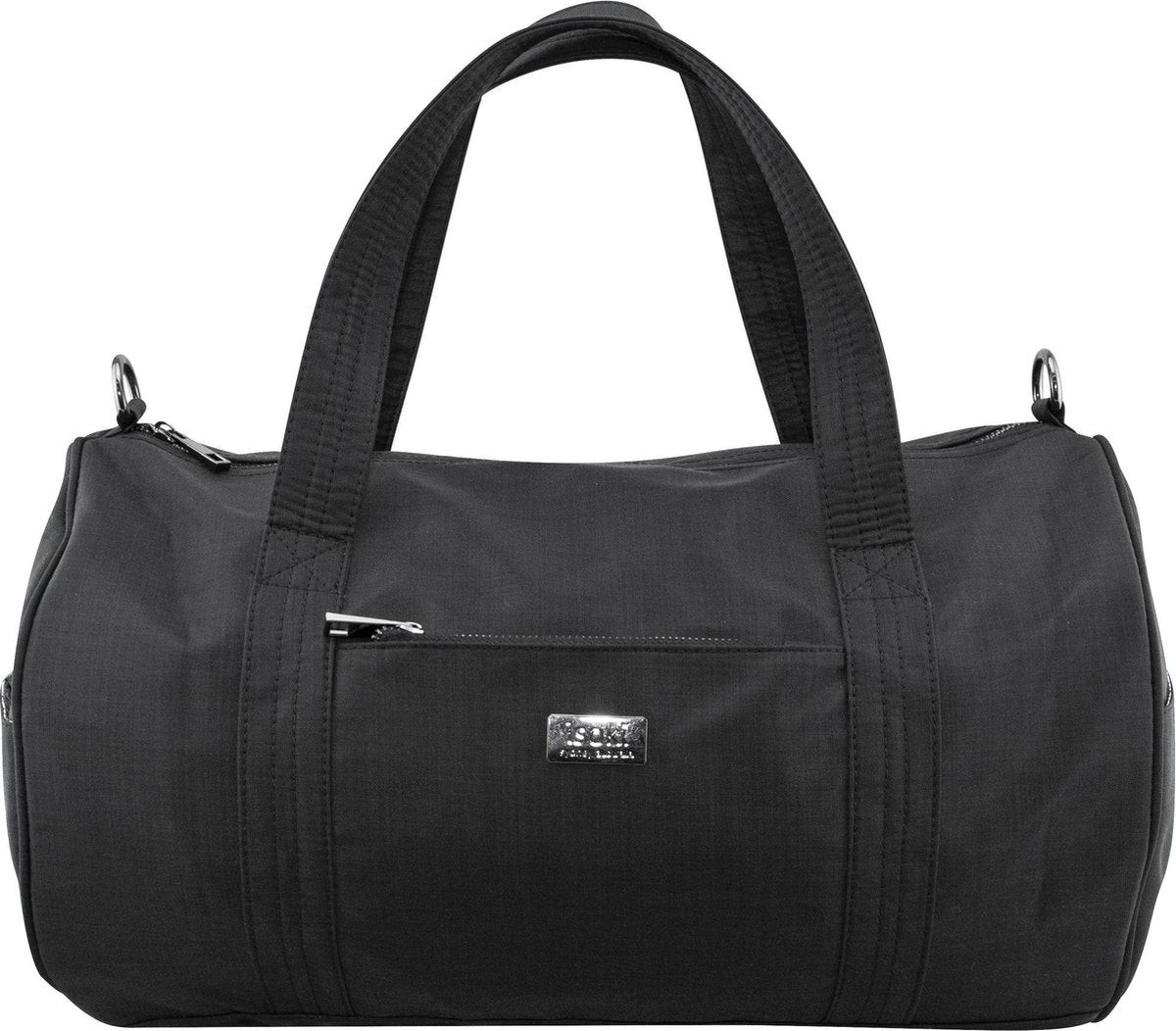 Isoki Luiertas Weekendtas Kingstone Duffle Black Nylon Zwart