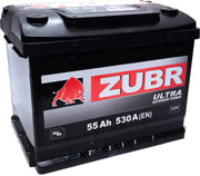 ZUBR Ultra 55Ah 530A 12V R+ - Accu - Loodaccu Startaccu Autobatterij Batterie de Voiture Car Battery Akku