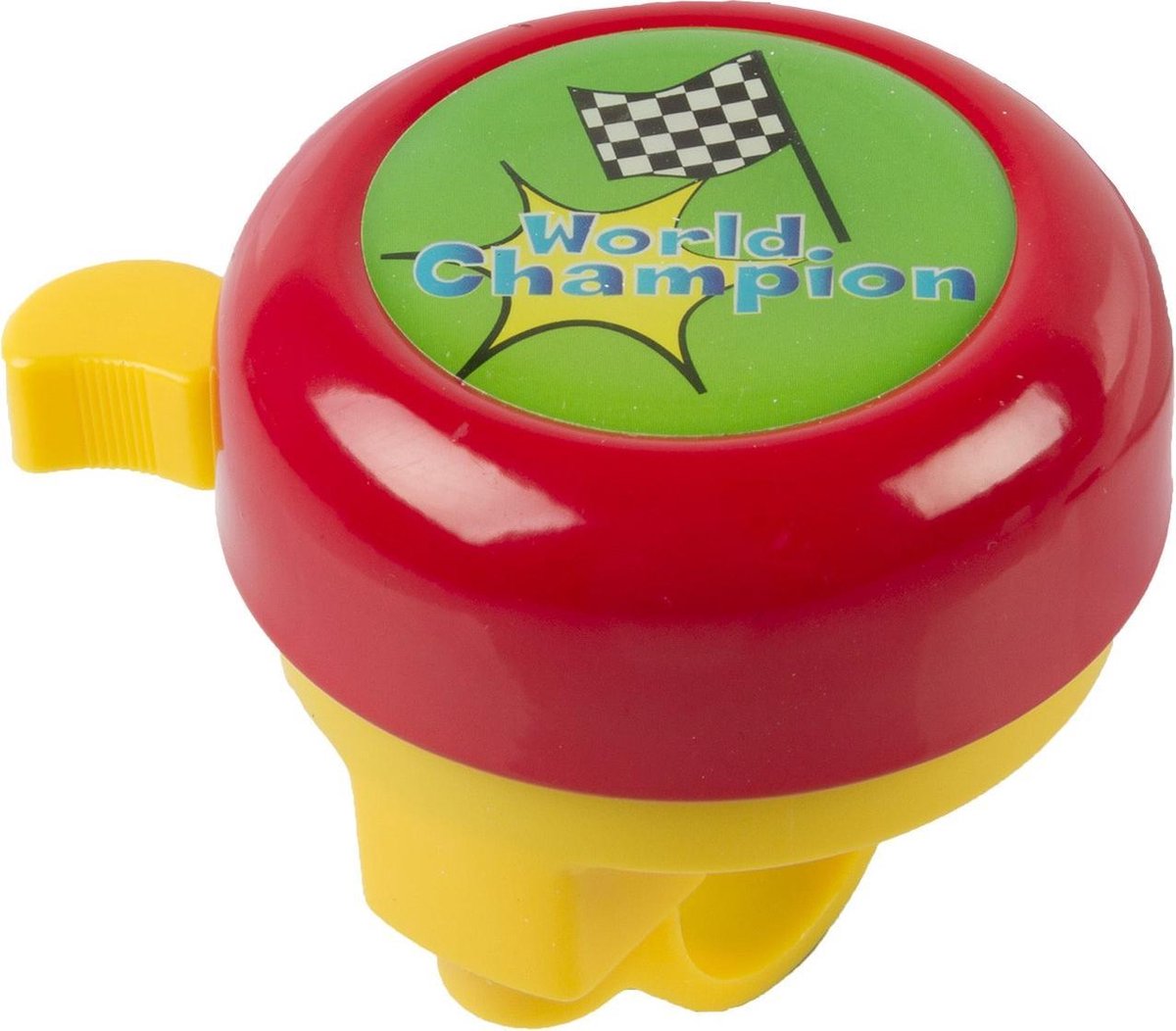 M-wave Fietsbel World Champion 55 Mm Staal Rood/geel