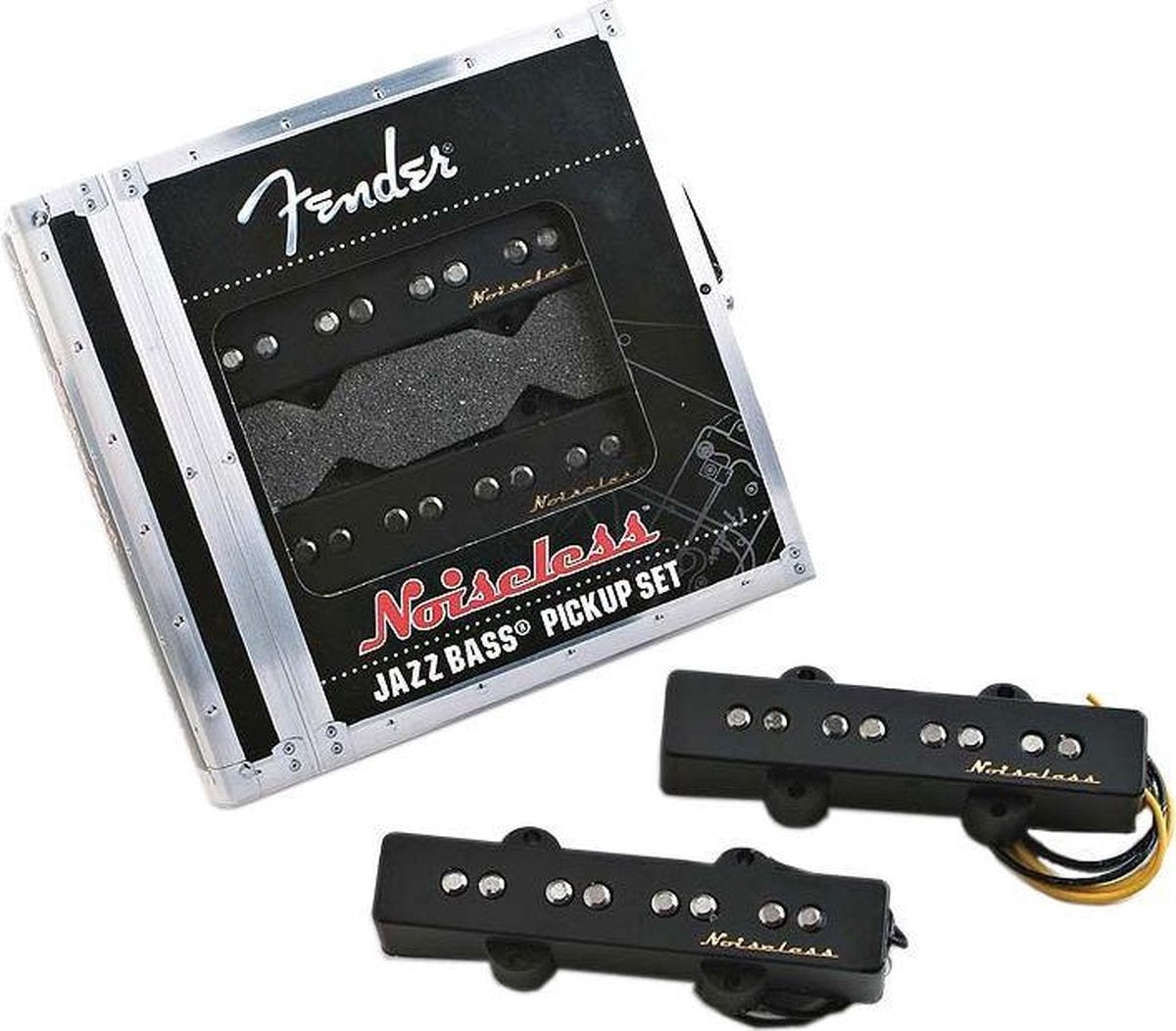 Pickup Set Noiseless J-bas zwart Cover
