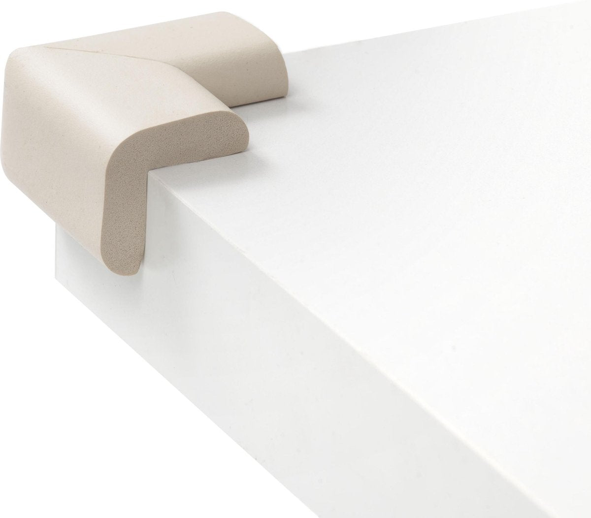 Jippie's - Foam Tafelhoek voor scherpe hoek - 4 stuks - Creme/Wit