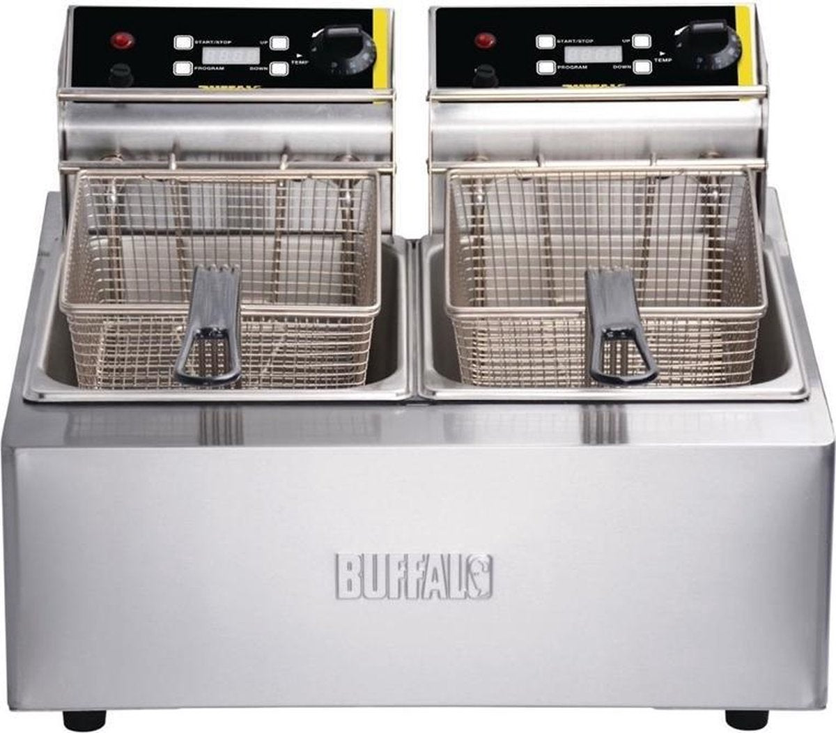 Buffalo professionele dubbele friteuse 2x 5ltr