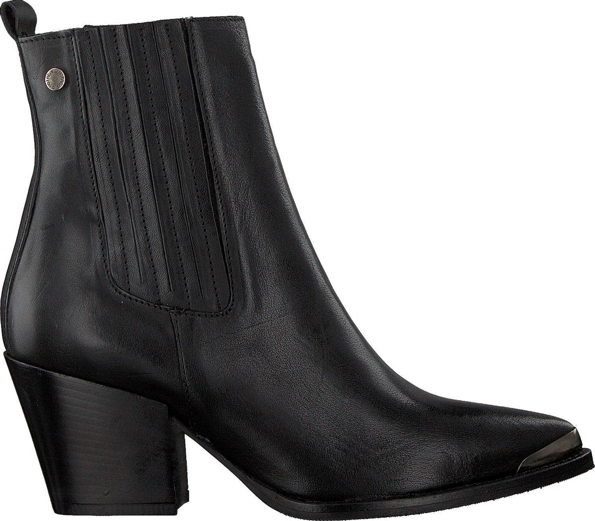 Notre-V 01-222 Enkellaarsjes - Enkelboots - Dames - Zwart - Maat 40