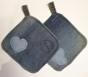 Toetie & Zo Handgemaakte Pannenlappen Jeans