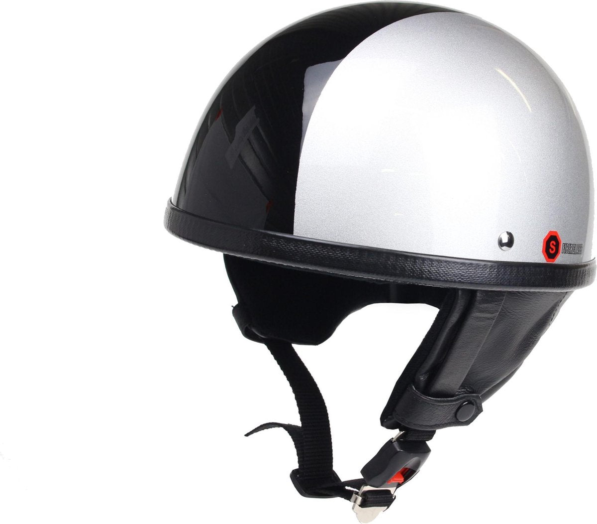 Redbike RB-500 pothelm zilver-zwart maat L