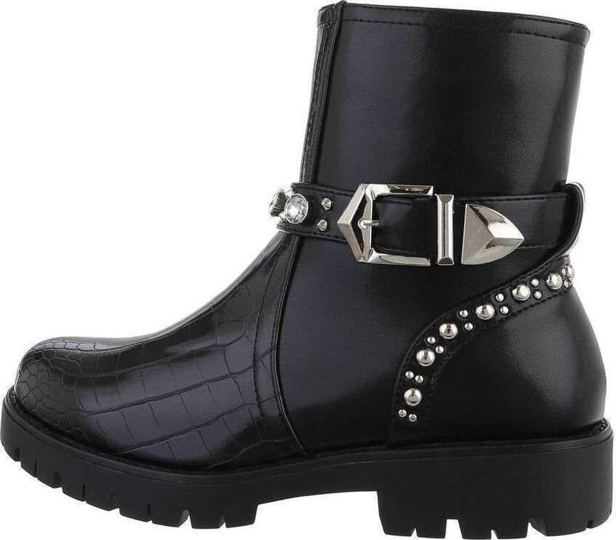 Boots met riempje en bling Maat 40