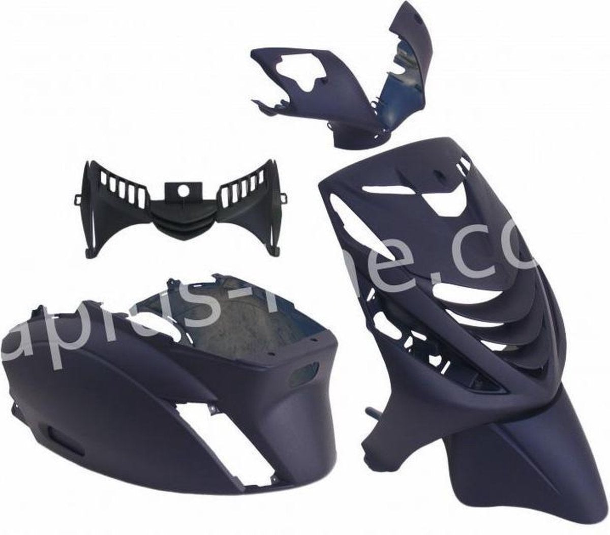 PLAATSET/KAPPENSET ZIP SP PASSEND OP PIAGGIO ZIP 5 DELIG MAT MIDNIGHT BLUE