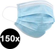 Mondkapje Wegwerp Mondmasker Mondkapje Wegwerp Mondkapjes Niet Medisch Universeel Blauw - 150x