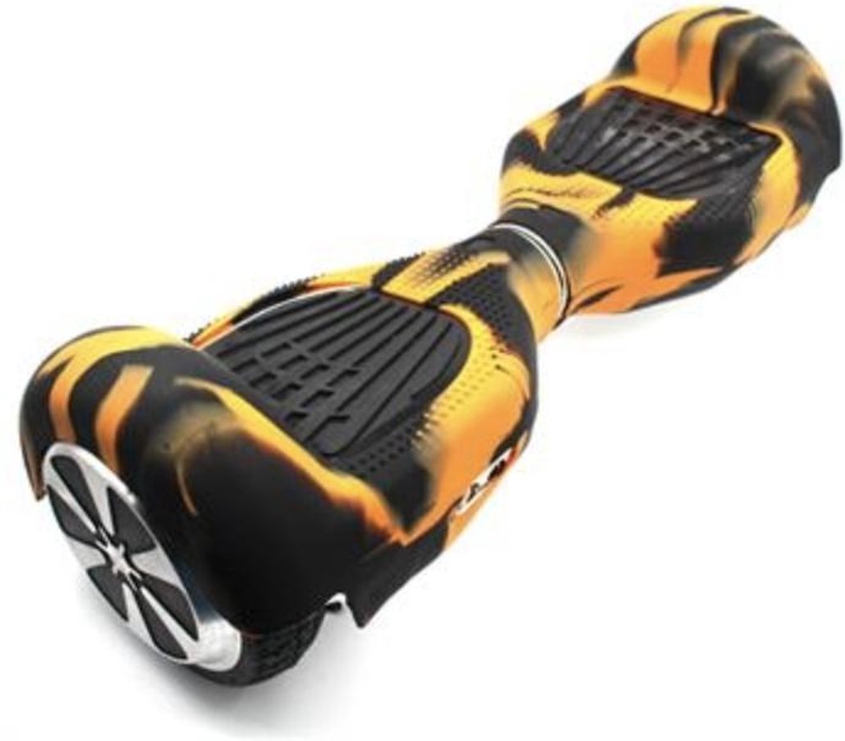 famoshop.nl Hoverboard siliconen Beschermhoes - Camouflage ZWART / ORANJE