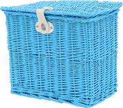 AMIGO - Fietsmand - Type bakkersmand - 25.5 Liter - Lichtblauw